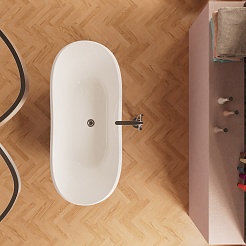 Frank Акриловая ванна 170х75 F6104 white/light blue – фотография-3